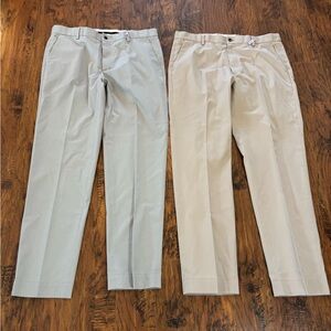 Brooks Brothers lot! Advantage Chino CLARK Pant Straight Khaki 37x32 
2 pairs!!